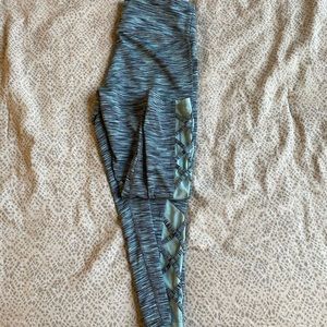 Blue workout capri